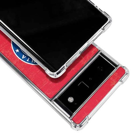 NBA Philadelphia 76ers Distressed Google Pixel 6 Clear Case